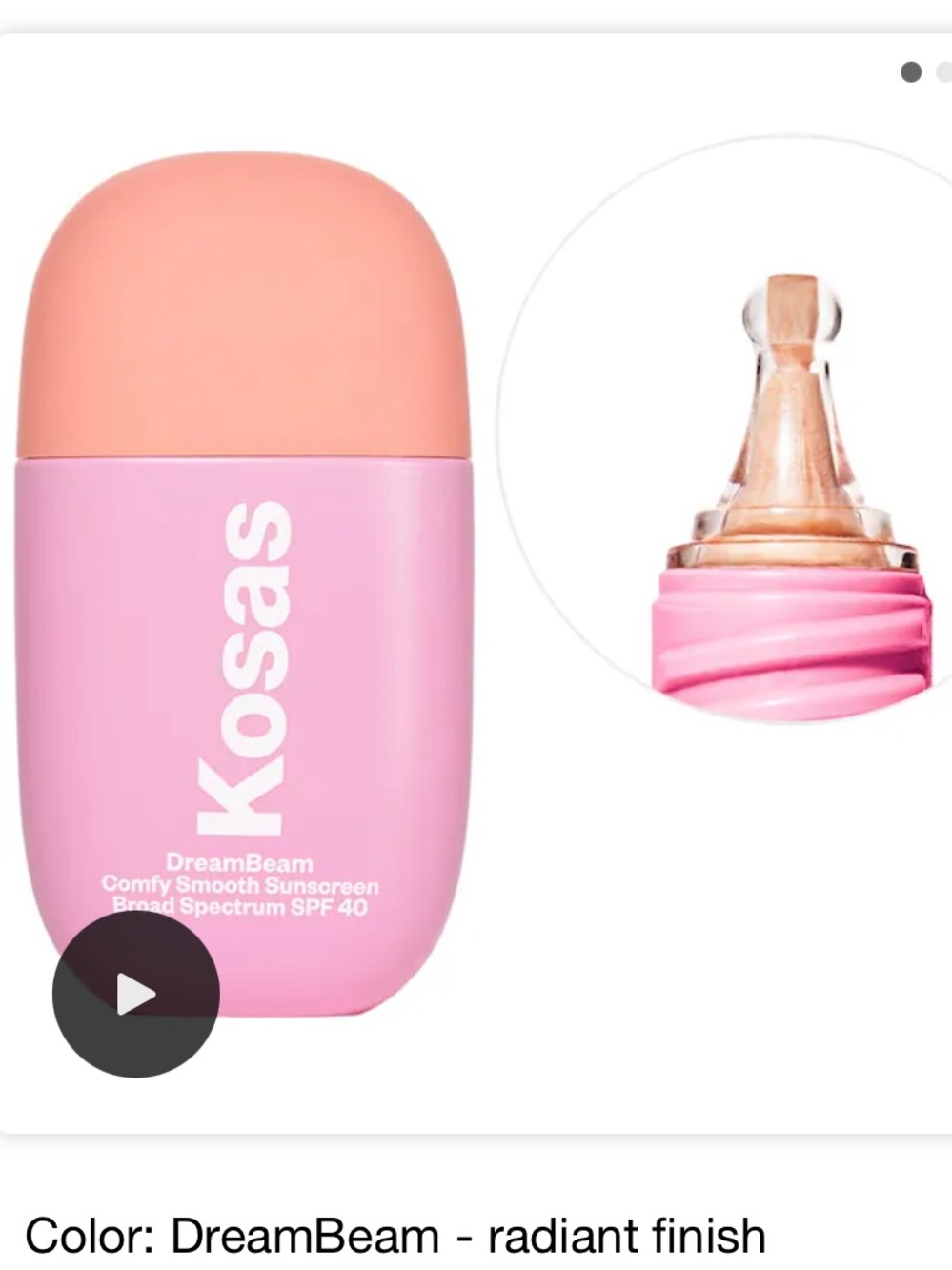 Kosas DreamBeam Sunlit Primer